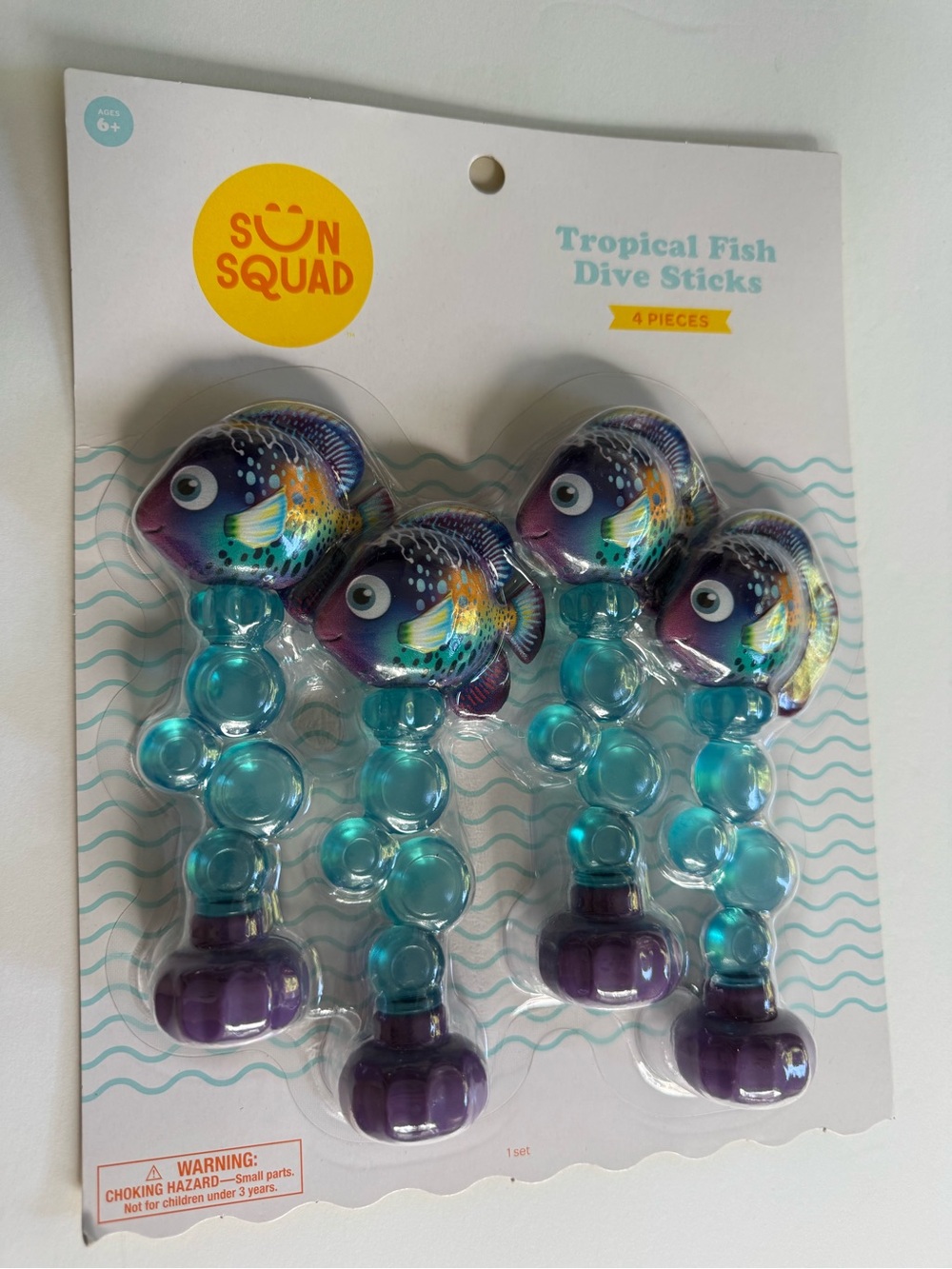 Sun squad tropical fish dive sticks new set of 4